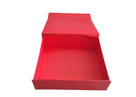 Rood Magnetisch Vouwbaar Heet de Folie Zwart Embleem van Giftdozen voor Kleren Verpakking leverancier