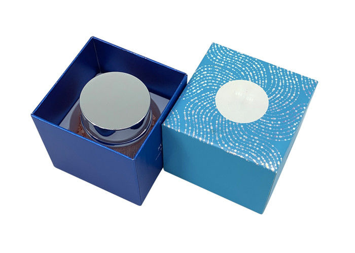 De blauwe Deksel en Basiszorg van de Doos50ml Huid roomt Kruik UV de Deklaagoppervlakte af van de Verpakkingscontainer leverancier
