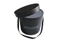Zwarte Pantone-Kleur om Bloemdoos, de Ronde Glanzende Laminering Corses van de Giftdoos leverancier